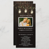 ホフ素朴リー+つる植物ブドウ園結婚式 プログラム (正面/裏面)