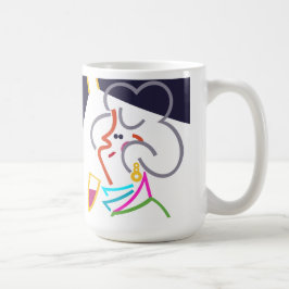 ホブノブ抽象芸術モダンアートイラストレーションマグ コーヒーマグカップ