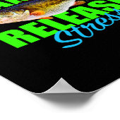 ホブ用キャッチ及び放出ストレス魚釣り魚 ポスター (角)