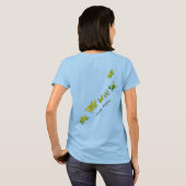 ホプティミスティックなカエルを満喫する Tシャツ (裏面フル)