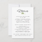 ホプバイン結婚式招待状披露宴詳細カード 招待状 (正面)