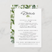 ホプバイン結婚式招待状披露宴詳細カード 招待状 (正面/裏面)