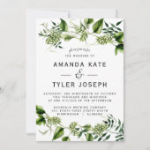 ホプヴィン結婚式招待状ホップつる植物 招待状 (正面)