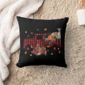 ホペットかぼちゃトラック感謝提供ハロウィーンギフト クッション (ブランケット)