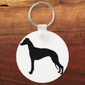 ホペットのシルエット キーホルダー (正面)