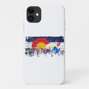 ホペットのスナップ犬 太陽と山 iPhone 11 ケース