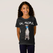 ホペットの人々は犬のマスクのプルオーバーを着用顔。 Tシャツ (正面フル)