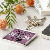 ホペットパーソナライズされたのぞき キーホルダー (側面)