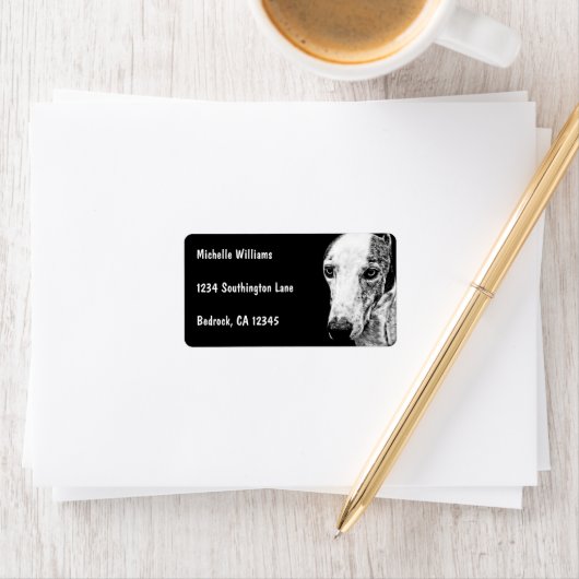 ホペット犬 ラベル (インサイチュ)