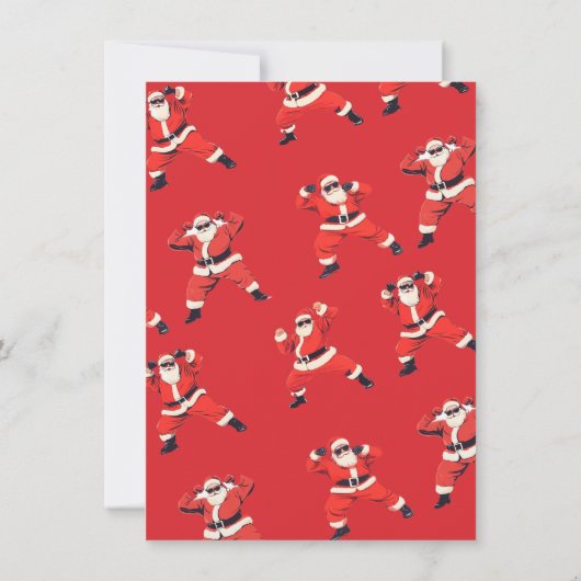 ホホおもしろいホの友情の大人のクリスマスパーティー 招待状 (裏面)