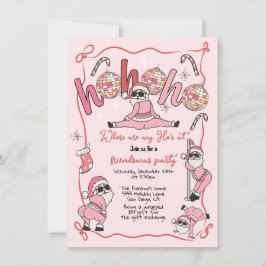 ホホおもしろいホの友情の大人のクリスマスパーティー 招待状