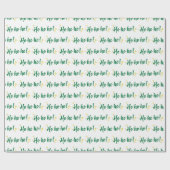 ホホすてきホフェスティバルスピリットホワイトシームレス ラッピングペーパー (フラット)