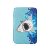 ホホジロザメのおもしろいな漫画 バスマット (正面縦)