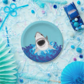 ホホジロザメのおもしろいな漫画 ペーパープレート (パーティー)