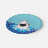 ホホジロザメのおもしろいな漫画 ペーパープレート (アングル)