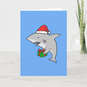 ホホジロザメのクリスマスカード シーズンカード