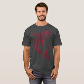 ホホジロザメの咬みつき Tシャツ (正面フル)