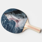 ホホジロザメの頭部 卓球ラケット (横)
