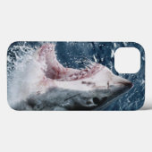 ホホジロザメの頭部 Case-Mate iPhoneケース (裏面 (横))