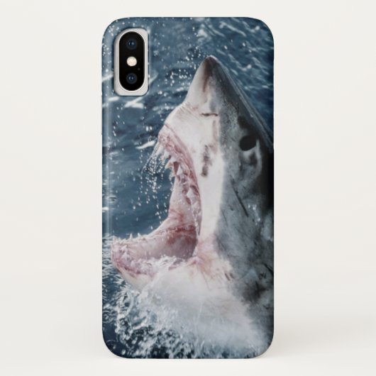 ホホジロザメの頭部 Case-Mate iPhoneケース (裏面)
