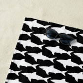 ホホジロザメパターンが付いているカスタムなビーチタオル ビーチタオル (インサイチュ)