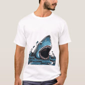 ホホジロザメ Tシャツ (正面)