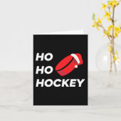 ホホッケークリスマス – アイスホッケー カード (黄色い花)