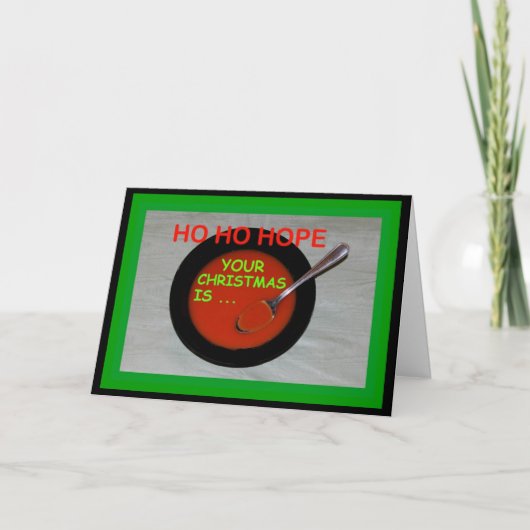 ホホッ君のクリスマスがスープだといいな!カード シーズンカード (正面)