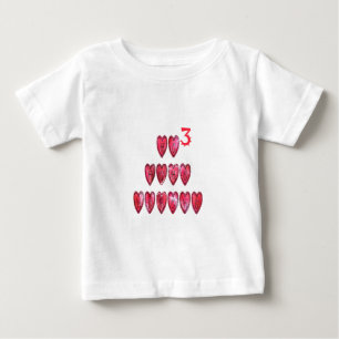 ホホハートサンタクール ベビーTシャツ