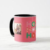 ホホパーソナライズされたホとクリスマスマグカップ マグカップ (正面左)