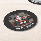 ホホホアードサ救済タ紙コースター ラウンドペーパーコースター (アングル)