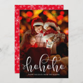 ホホホオーバーレイホリデーフォトカード シーズンカード (正面/裏面)