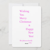 ホホホカラフルホクリスマスグリーティングフォトカード シーズンカード (裏面)