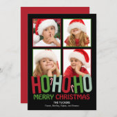 ホホホクリスマスホリデーフォトカード シーズンカード (正面/裏面)