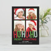 ホホホクリスマスホリデーフォトカード シーズンカード (スタンド正面)