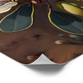 ホホホバ花プリントポスター ポスター (角)