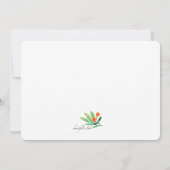 ホホホフォトホリデーカード 招待状 (裏面)