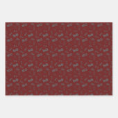 ホホホホおもしろいサンタ「ホズのマスクに衣服する ラッピングペーパーシート (正面2)