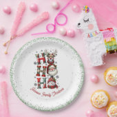 ホホホホかわいいクリスマスペーパーナプキン ペーパープレート (パーティー)