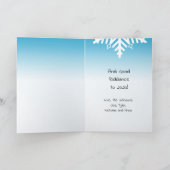 ホホホホクリスマスエトニサンタとフェイセマスクの小妖精や小人 カード (内部)