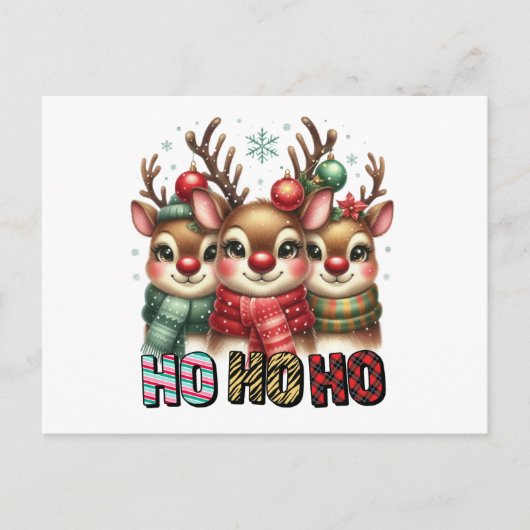 ホホホホクリスマスカード シーズンポストカード (正面)