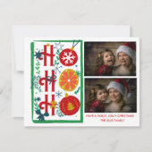 ホホホホクリスマスカード |フォトホリデー シーズンカード (正面)