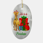 ホホホホクリスマスギラフェス セラミックオーナメント (右)