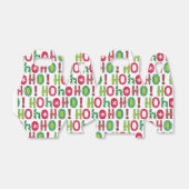 ホホホホクリスマスクリスマスモダンおもしろい赤い緑パターン フェイバーボックス (折り畳みなし)