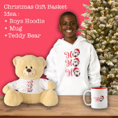 ホホホホクリスマスサッカー/サッカー名前をカスタムする ツートーンマグカップ