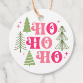 ホホホホクリスマスツリーギフトラベル フェイバータグ (正面)