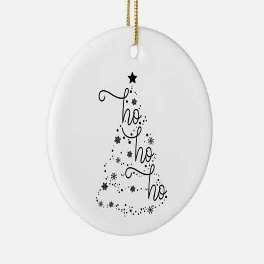 ホホホホクリスマスツリーサークルオーナメント セラミックオーナメント (右)