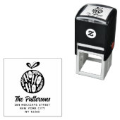 ホホホホクリスマスバウブルネーム差出人住所 セルフインキングスタンプ (インサイチュ)