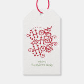 ホホホホクリスマスホリデーギフトラベル ギフトタグ (正面)