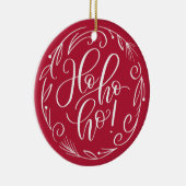 ホホホホクリスマスホリデーセラミックオーナメントデコール セラミックオーナメント (右)